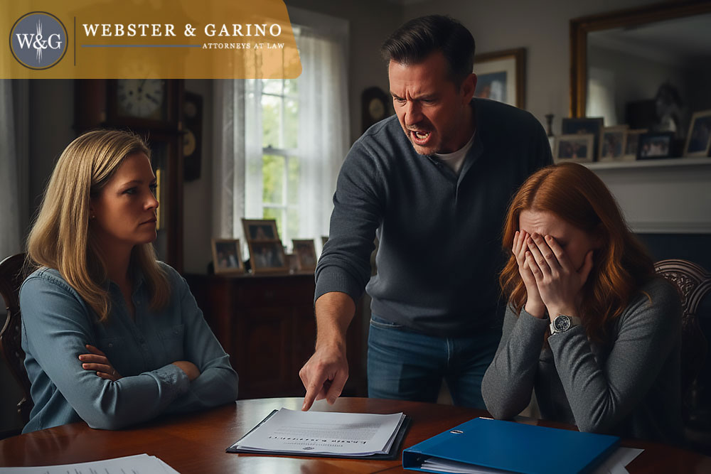 Family Members arguing over last will and testament.