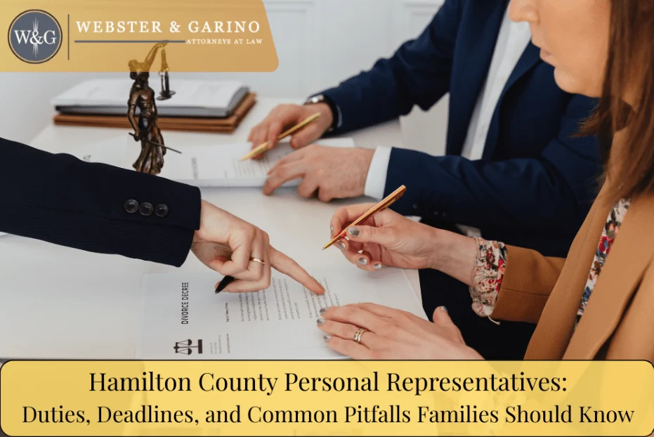 Hamilton County personal representative duties
