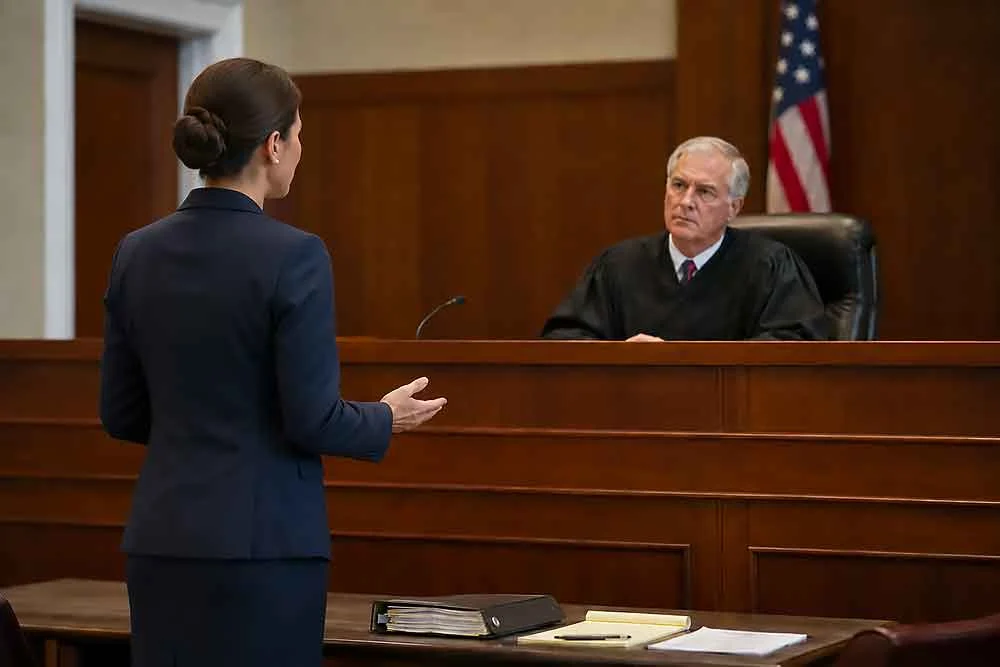 porbate-home-new A family law attorney presents a case to a judge in a professional law office courtroom setting.| Webster & Garino, LLC | Indiana Law Firm serving Hamilton County